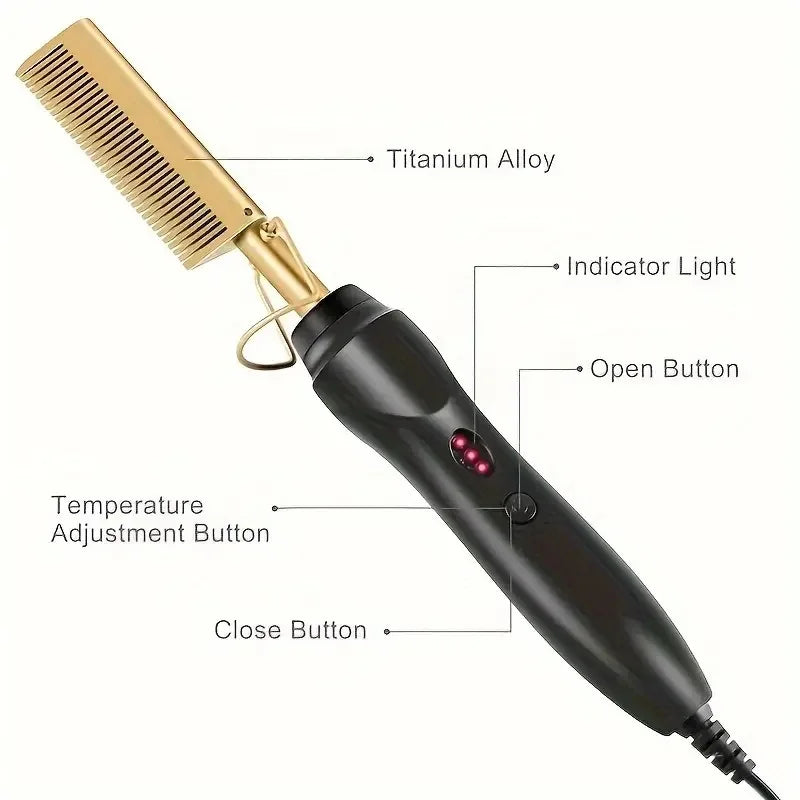 Multi Functional Electric Copper Comb Straightener
